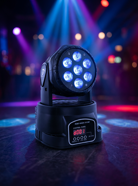 Robo wash 7x12w - boomtone dj en location pour événement - Faites la Fête