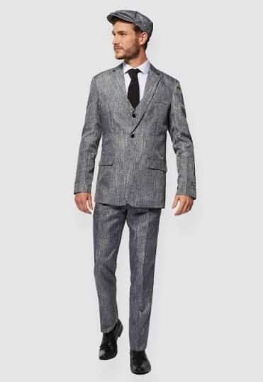 Costume gangster gris en location pour événement - Faites la Fête